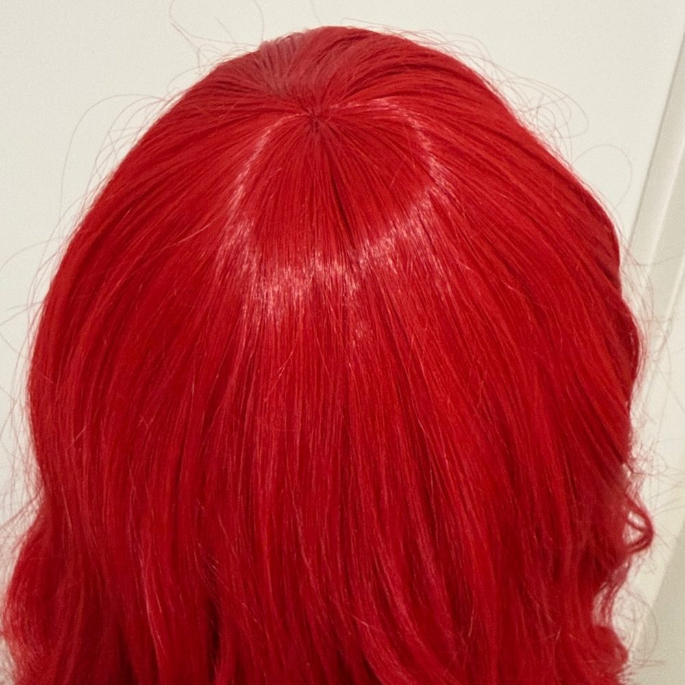 HAIR, 15” Wavy Bob with Bangs, Red - Picture 7 of 9